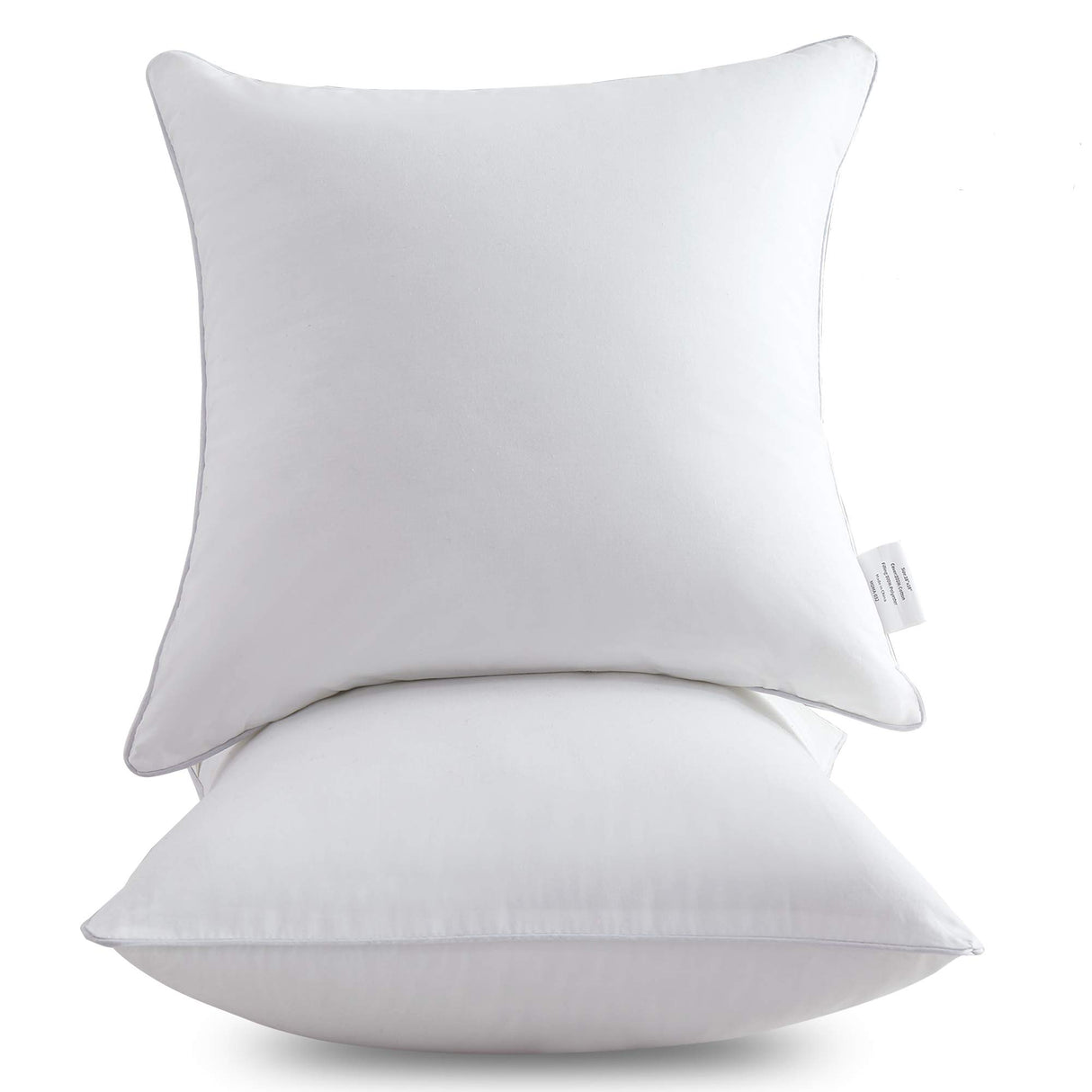 18 x 18 Pillow Inserts (Set of 2) - Throw Pillow Inserts with 100% Cotton Cover