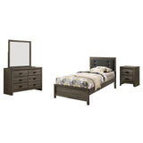 SR03FOA7927F-4PC Bedroom Sets, Gray and Charcoal