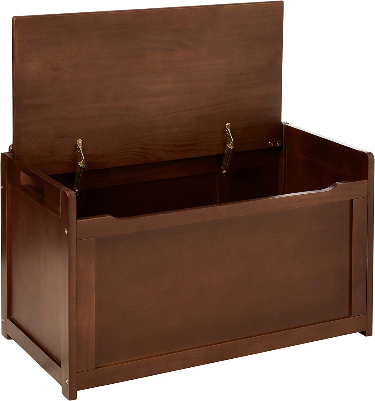 Toy Chest, 33.25" W x 17.75" D x 24.5" H, Walnut Finish