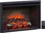 Western Electric Fireplace Insert with Fire Crackling Sound