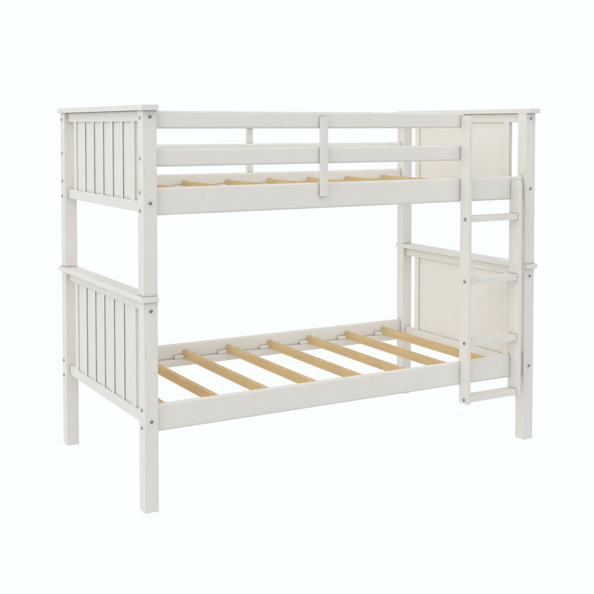 Bailen Convertible Solid Wood Bunk Bed, Stackable and Detachable Bed Frames