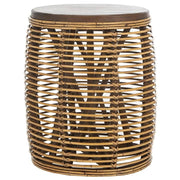 Home Collection Maui Rattan Drum Table Stool