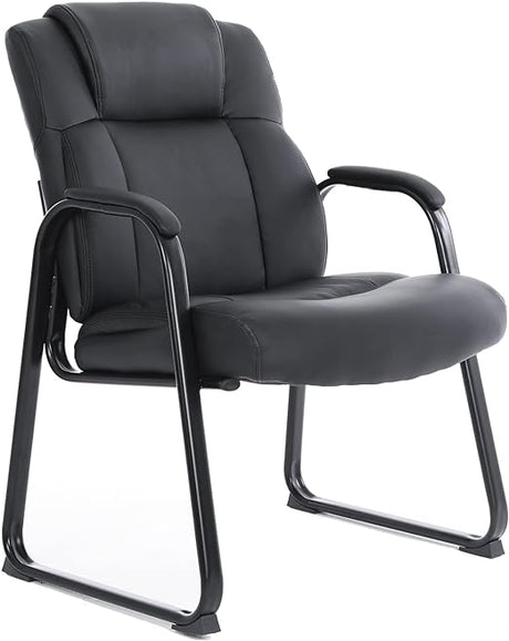 Big & Tall 400 lb. Guest Chair, Leather Reception Chairs