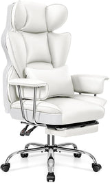 Office Desk Chair, Big and Tall Executive Office Chair with Footrest, Leather Computer