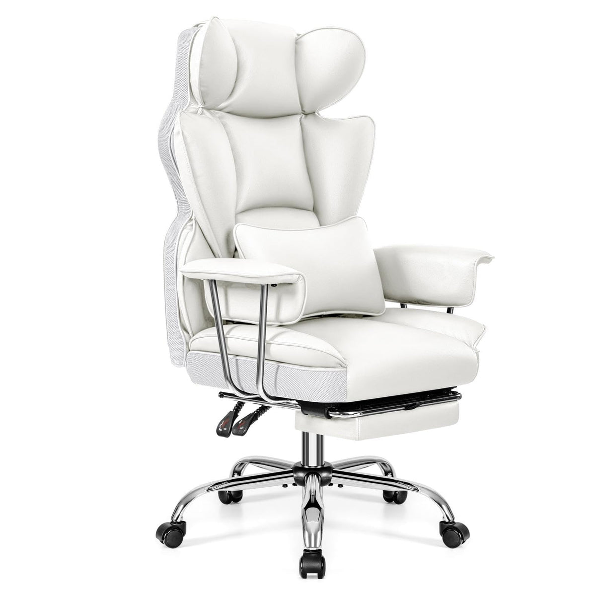 Office Desk Chair, Big and Tall Executive Office Chair with Footrest, Leather Computer