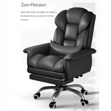 Office Chair, sedentary Comfortable Latex Cushion + 360 ° Rotation + footrest, liftable