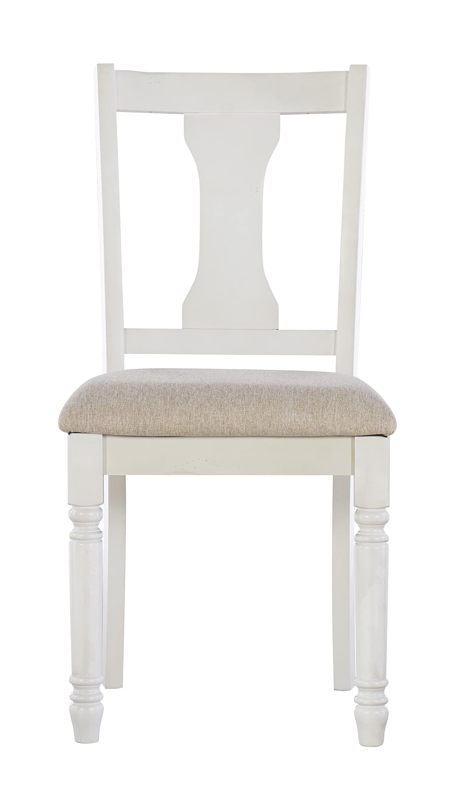 Six Piece Set, White & Honey Brown