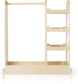 Store Dress-up Center – Lavender: Pretend Play Storage Closet with Mirror & Shelves