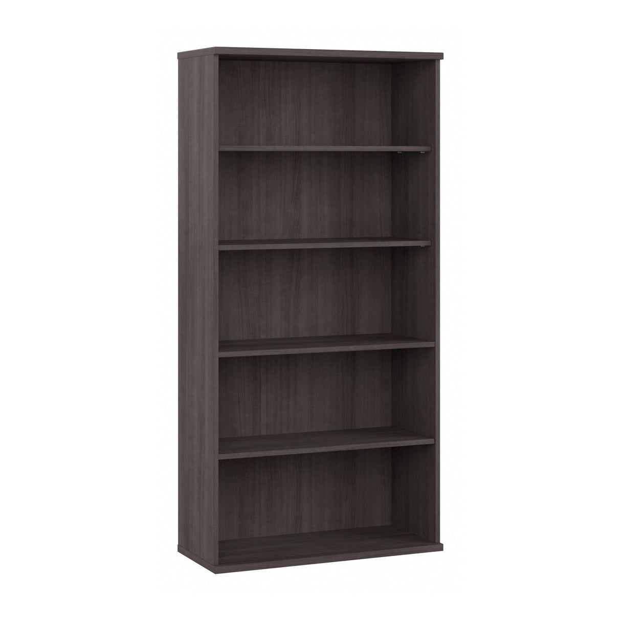 Studio C Tall 5 Shelf Bookcase in Storm Gray, Large Bookshelf for Home or Professional