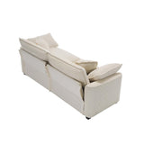 Modern Fabric Living Room Set of 2 Sofas - 2-Seat & 3-Seat