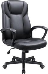 Executive Office Chair, Ergonomic High Back with Adjustable Flip-up Armrest, Swivel