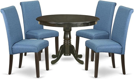 HLBA3-CAP-21 3 Piece Kitchen Table & Chairs Set Contains a Round Dining Room