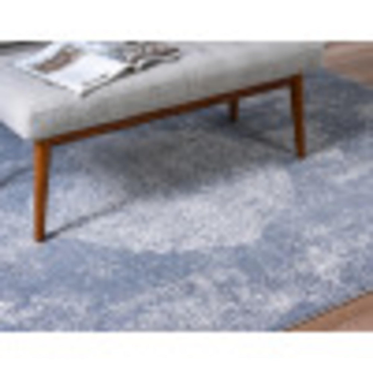 Portland Collection Area Rug - Woodburn (10' x 13' 1" Rectangle, Blue/ Ivory)