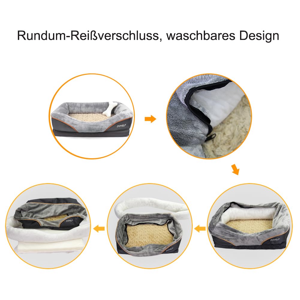 Large Memory Foam Dog Bed, Orthopedic Dog Bed & Sofa