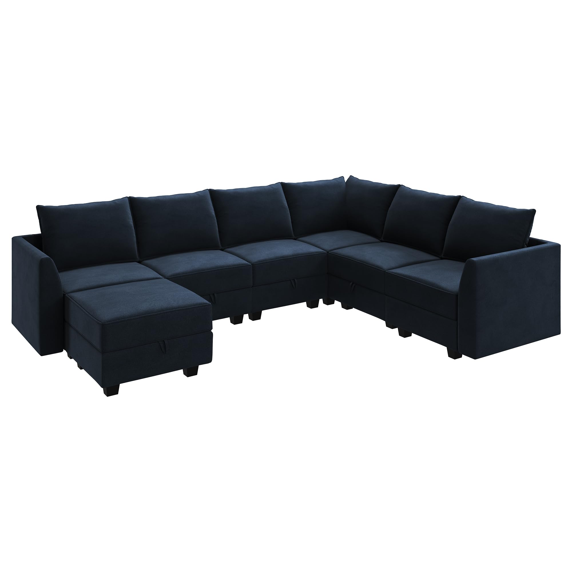 U Shaped Couch with Storage Oversized Modular Sectional Sofa Couch for Living Room