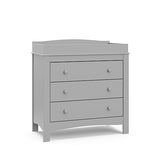 3 Drawer Chest with Changing Topper (White) – GREENGUARD Gold Certified, Baby