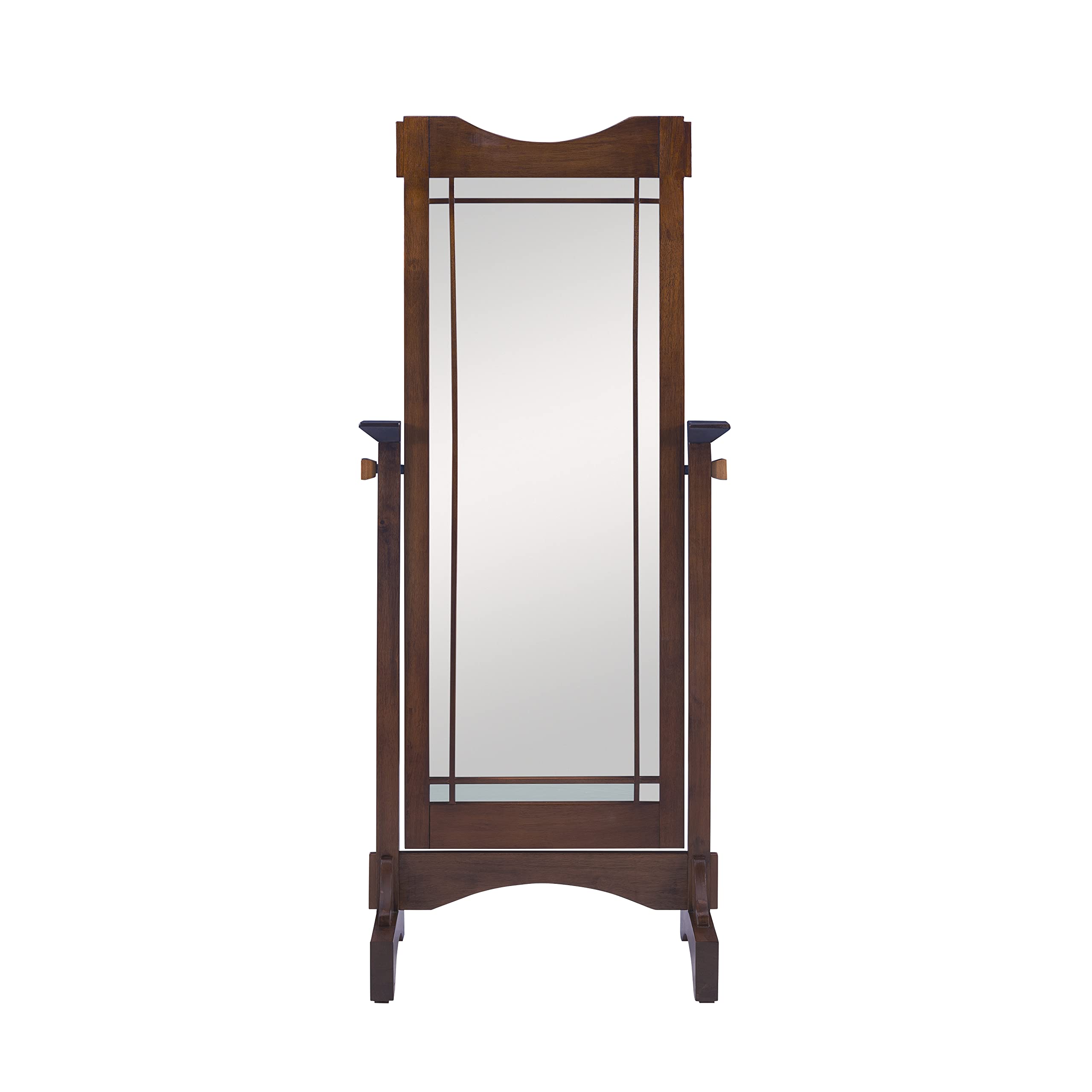 Mission Oak Cheval Mirror with Adjustable Tilt