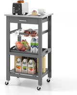 Kitchen Island Cart with Drawer, Rolling Kitchen Cart on Wheels