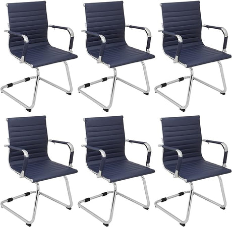 Conference Room Chairs Set of 6, 6 Pack Modern Office Guest Chairs