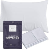 Cotton Sateen Pillowcase - 500 Thread Count Luxury Cotton | Soft and Durable Bed Pillow