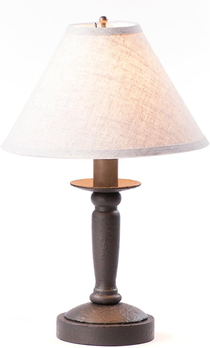 Country Tinware Butcher's Lamp in Americana Black with Shade