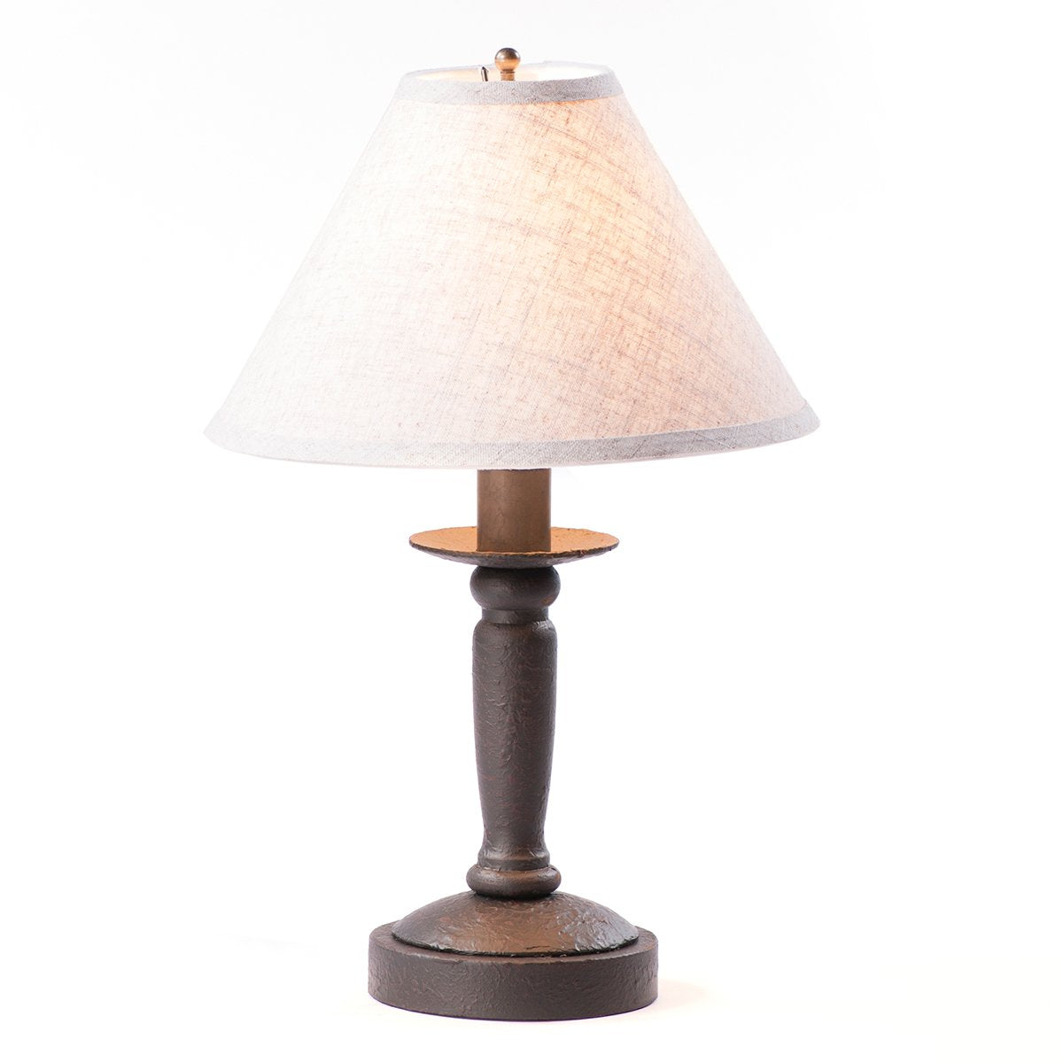 Country Tinware Butcher's Lamp in Americana Black with Shade