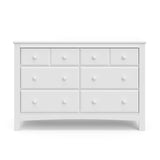 Benton 6 Drawer Double Dresser (White) – Easy New Assembly Process, Universal Design,