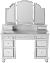 Tracy Silver Vanity with Stool