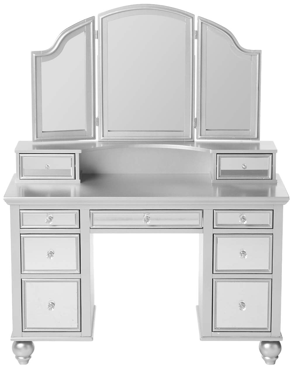 Tracy Silver Vanity with Stool