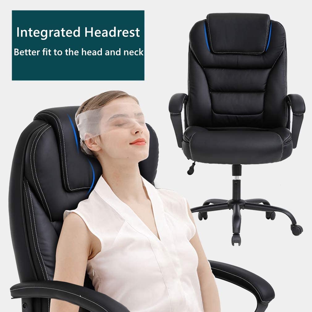 Chair Reclining Esports Chair Office Boss Chair Luxury Ergonomic Computer Gaming Chair Household Armchair with Footrest Comfortable (Color : Black, Size : Aluminum Alloy feet)