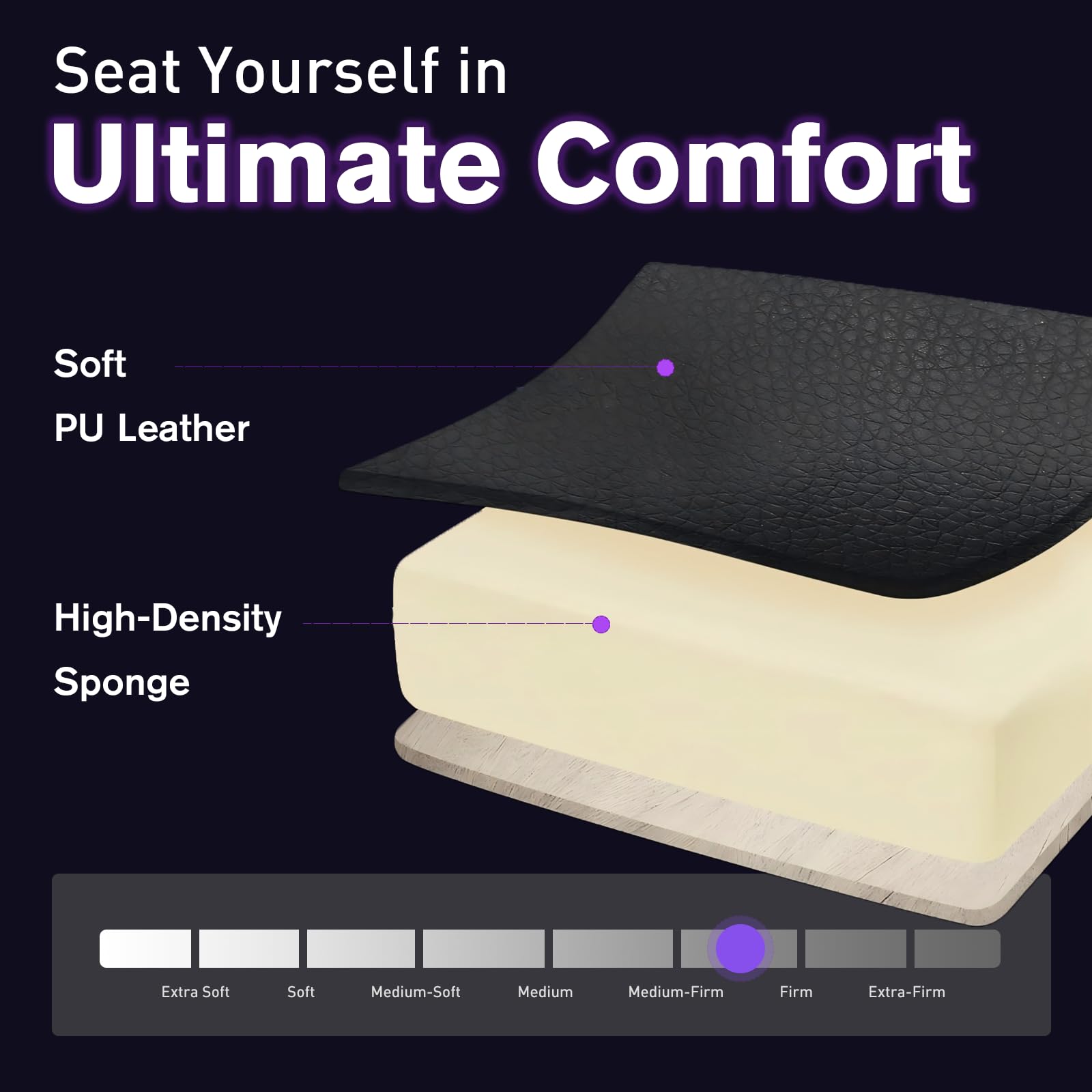 Ergonomic Gaming Chair with Footrest - Reclining Big and Tall Office Chair