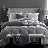 Fusion Fluffy Down Comforter Queen Size, Heavy Weight Duvet Insert for Winter