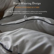 HYVIF Goose Feathers Down Comforter King Size - Luxury All Season Duvet Insert - Ultra-Soft 750 Fill-Power Medium Warmth - 59 Oz Fluffy Hotel Collection Comforter (White, 106x90)