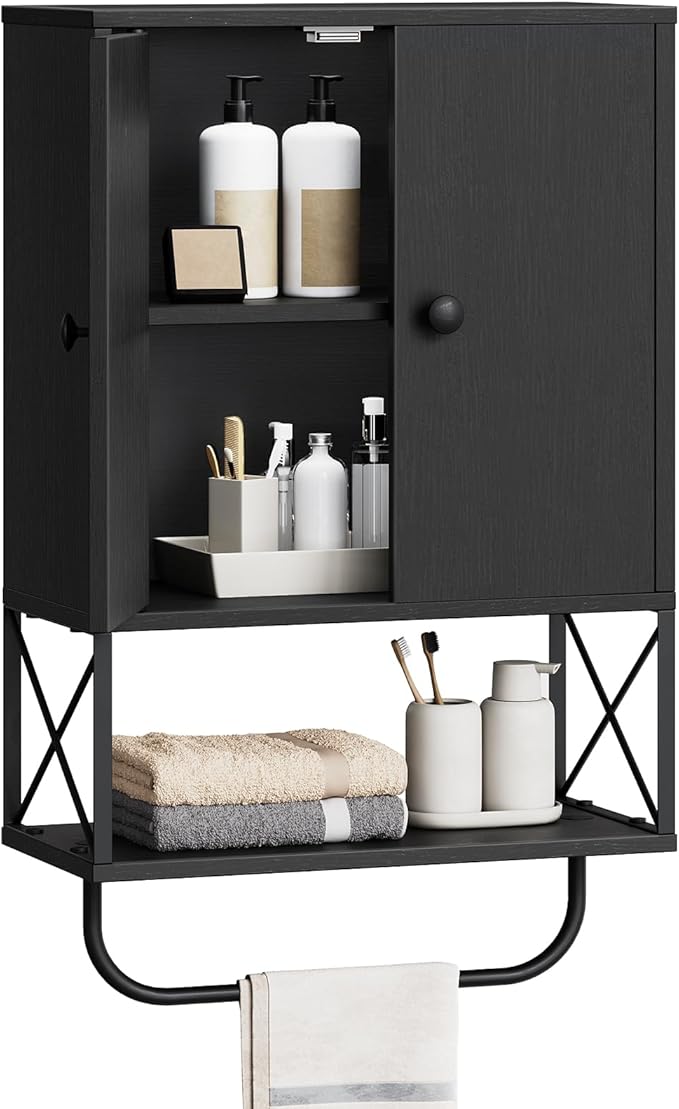 67.1" Tall Bathroom Cabinet, Storage Cabinet with 6 Shelves & Drawer
