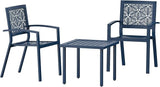 3 Pieces Outdoor Bistro Set for Patio, Balcony, Porch, Poolside, Backyard