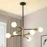 Modern Sputnik Chandelier - 6 Light Chandelier Light Fixture Height