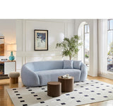 Nesting Coffee Table Set of 2,Modern Round Wooden Coffee Tables