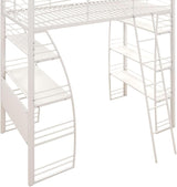 Studio Twin Loft Bed, White