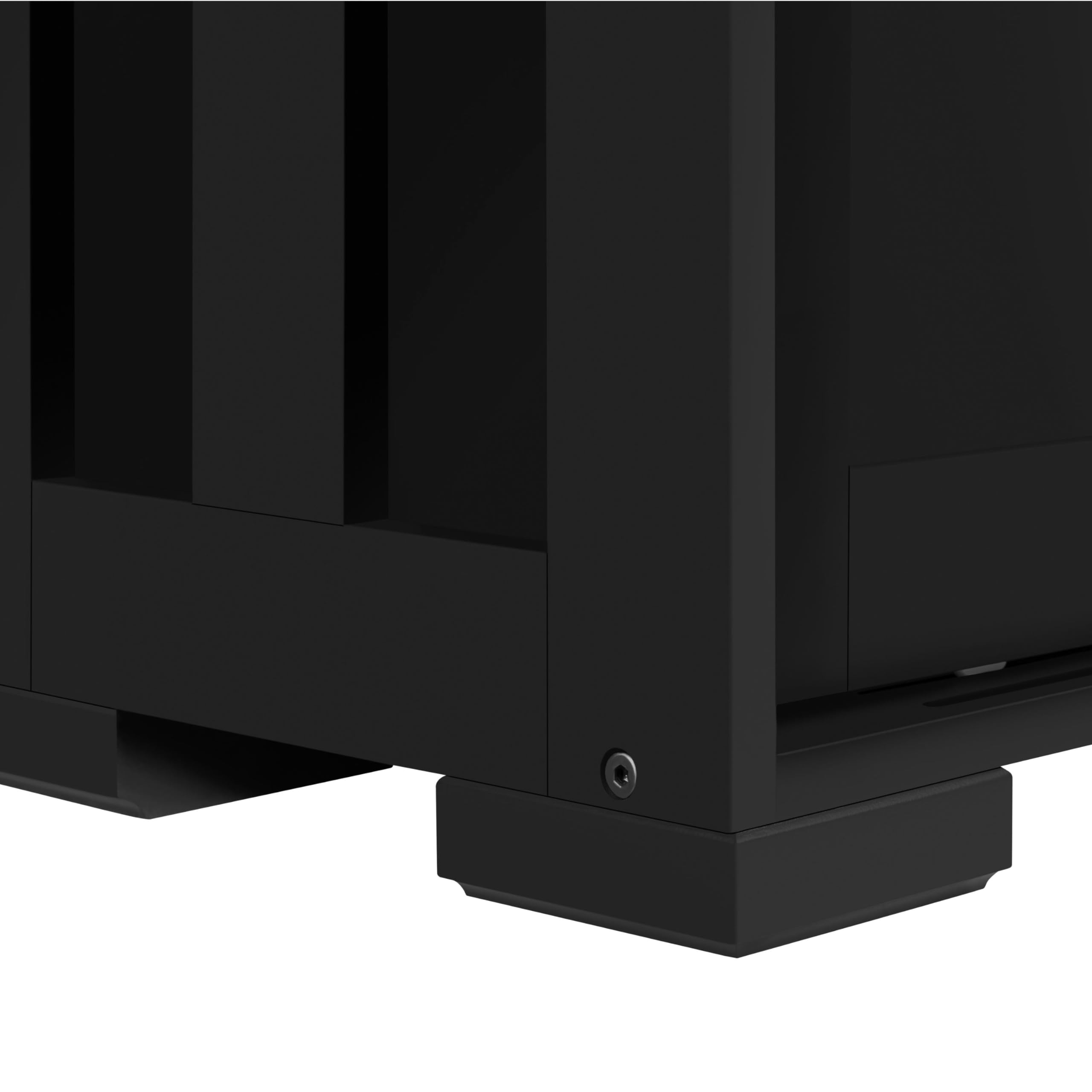 TV Stand, Wooden Storage Console Table with Sliding Door and Adjustable Shelf