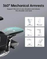 E3 Ultra Ergonomic Office Chair - Big and Tall with 3-Zone Lumbar Support