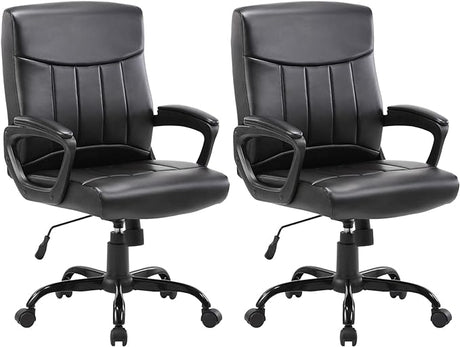 Office Computer Desk Chair Executive Mid Back Chair Comfortable Ergonomic Managerial