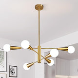 Modern Sputnik Chandelier - 6 Light Chandelier Light Fixture Height