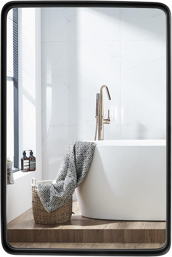 Bathroom Mirror, Rectangle Decorative Wall Mounted Bathroom Vanity Mirror