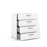 Austin 4 Drawer Chest, White