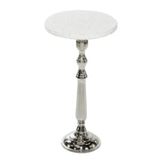 79 Terrazzo Stone Side End Accent Table End Table with Marble Top, Side Table 13" x 13" x 25"