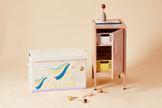 Toy Chest for Kids with Lid and Handles - Collapsible Toy Storage Bin/Trunk/Box/Basket