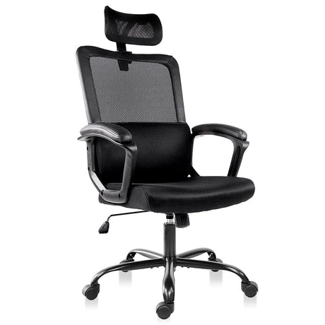 Ergonomic Mesh Desk Chair, High Back Swivel Task Executive Computer Chair Padding