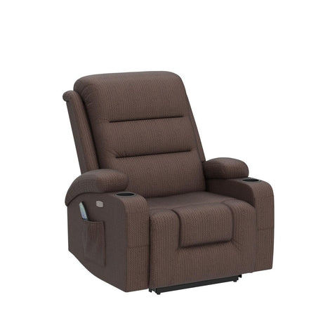 Consofa Power Lift Recliner Chair - Lift Recliner Chairs for Elderly - Lift Chair with Massage and Heat - Electric Power Lift Recliner with USB Port, 2 Cup Holders, 4 Pockets for Living Room, Velete