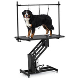43.3" Hydraulic Dog Grooming Table - Heavy Duty 350lbs Capacity with Adjustable Arm