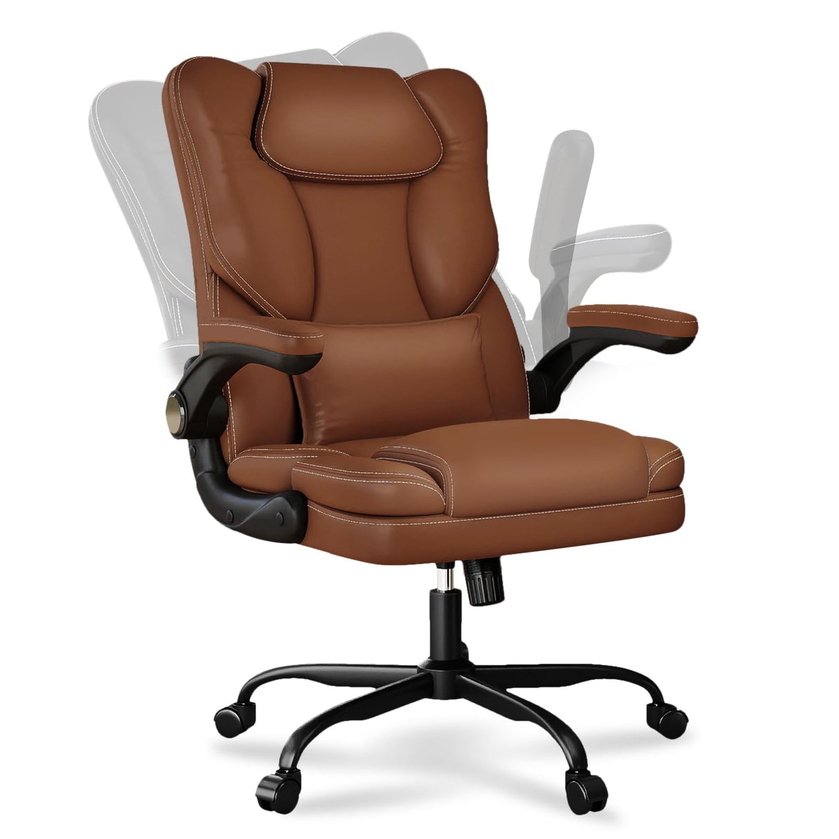 Ergonomic Office Chair with Lumbar Support - 300lbs Capacity